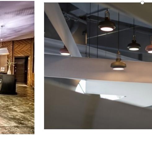 Commercial interior pendant lighting project